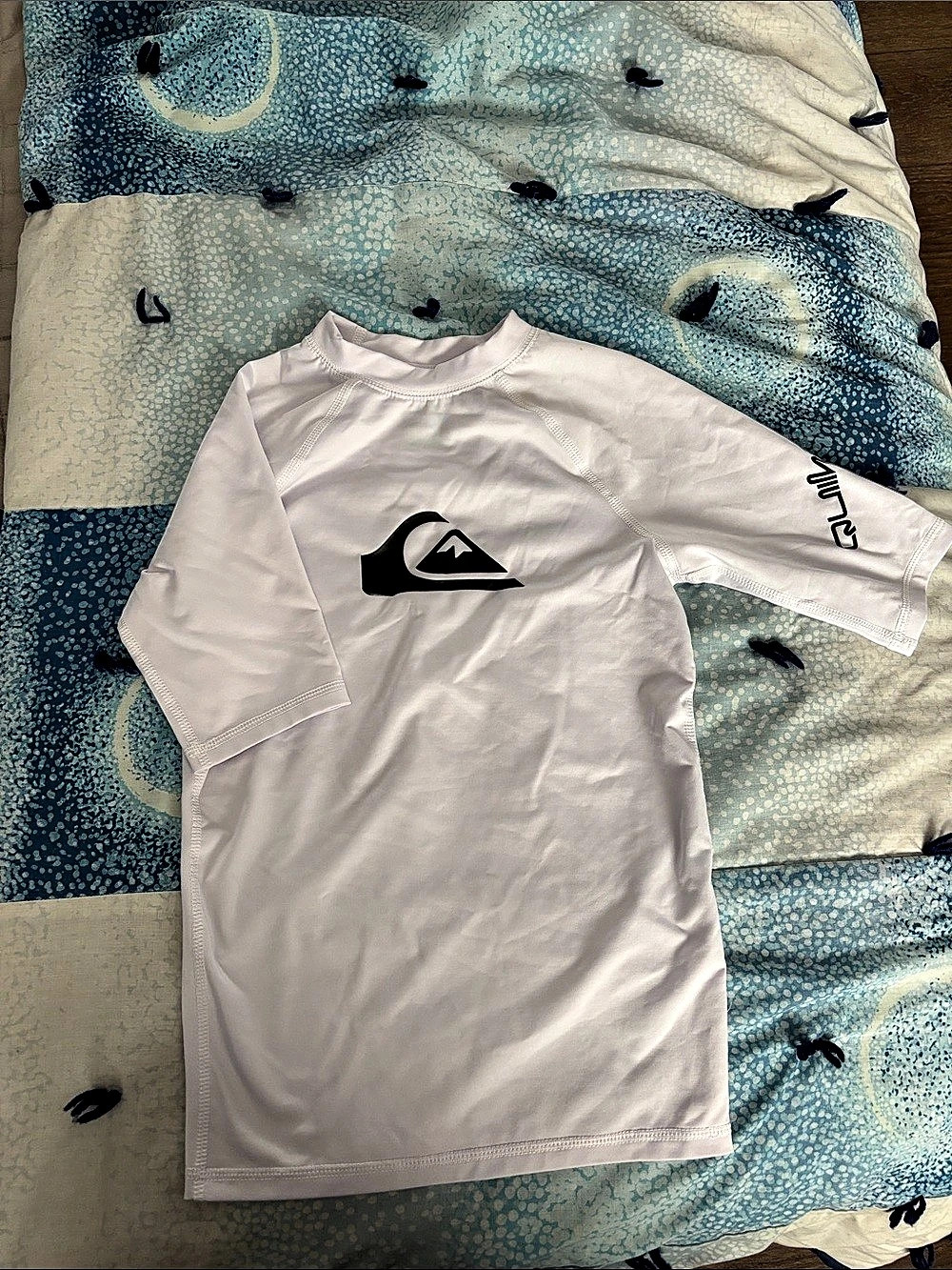 Quiksilver All Time Short Sleeve Rash Guard White